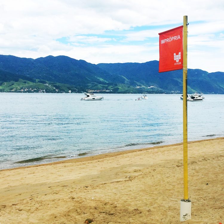 PLACA PRAIA IMPRÓPRIA