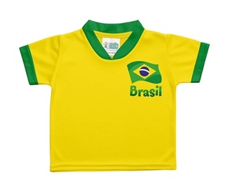 camiseta infantil brasill