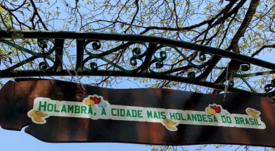 placa Holambra, a cidade mais holandesa do Brasil