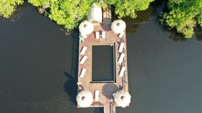 piscina no meio do rio Juma Amazon Lodge