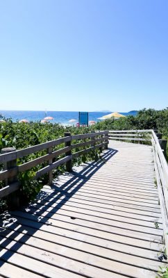 caminho para a praia do Jurerê