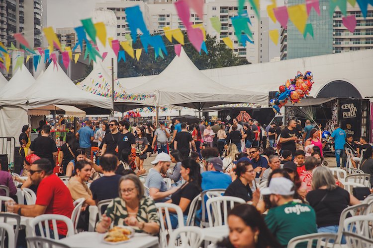 festa junina no Memorial da América Latina 